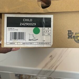 Girls Sparkly Doc Martens